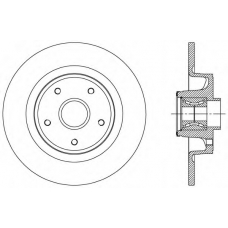 BDA1960.30 OPEN PARTS Тормозной диск