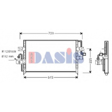 072090N AKS DASIS Конденсатор, кондиционер