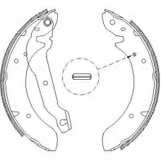 Z4054.00 WOKING Комплект тормозных колодок