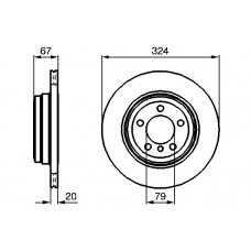 0 986 479 004 BOSCH Тормозной диск