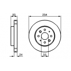 0 986 479 231 BOSCH Тормозной диск