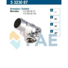 5323087 FAE Термостат, охлаждающая жидкость