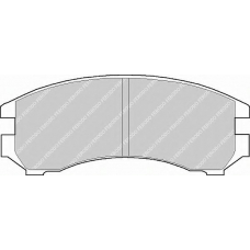 FDB550 FERODO Комплект тормозных колодок, дисковый тормоз