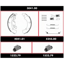 3041.00 REMSA Комплект тормозов, барабанный тормозной механизм