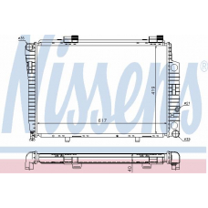 62752A NISSENS Радиатор, охлаждение двигателя