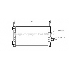 FDA2172 AVA Радиатор, охлаждение двигателя