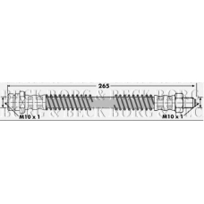 BBH7054 BORG & BECK Тормозной шланг