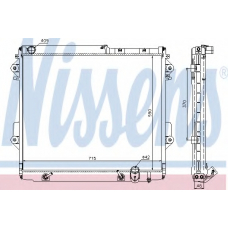 646826 NISSENS Радиатор, охлаждение двигателя