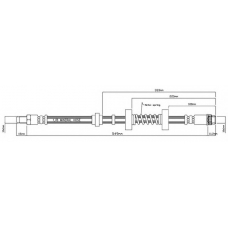 VBH983 MOTAQUIP Тормозной шланг