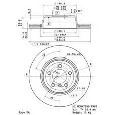 BS 8777 BRECO Тормозной диск