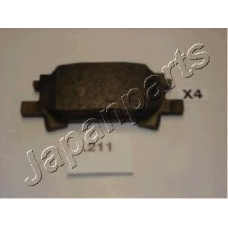 PP-211AF JAPANPARTS Комплект тормозных колодок, дисковый тормоз