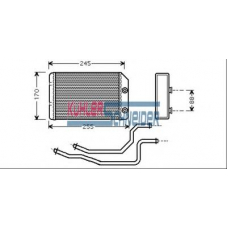 0690011 KUHLER SCHNEIDER Теплообменник, отопление салона