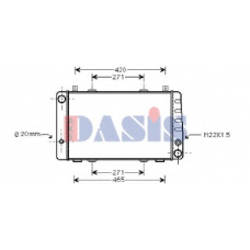 490005N AKS DASIS Радиатор, охлаждение двигателя