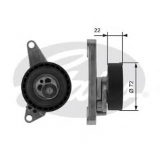 T43002 GATES Натяжной ролик, ремень грм