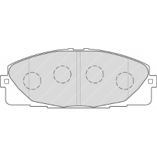 FSL4327 FERODO Комплект тормозных колодок, дисковый тормоз