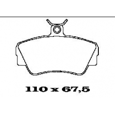BL1268A1 FTE Комплект тормозных колодок, дисковый тормоз