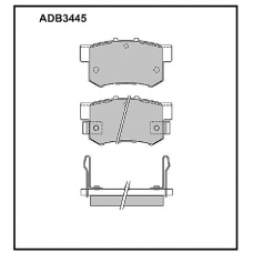 ADB3445 Allied Nippon Тормозные колодки
