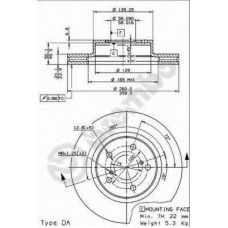 09.5673.11 BREMBO Тормозной диск