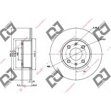 BD1298 DJ PARTS Тормозной диск