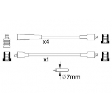 0 986 356 855 BOSCH Комплект проводов зажигания