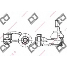 DE1095 DJ PARTS Наконечник поперечной рулевой тяги