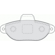 FDB1630 FERODO Комплект тормозных колодок, дисковый тормоз