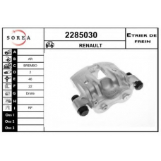 2285030 EAI Тормозной суппорт