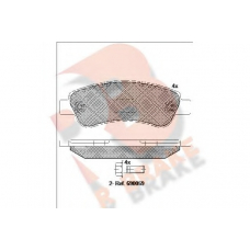 RB1804 R BRAKE Комплект тормозных колодок, дисковый тормоз