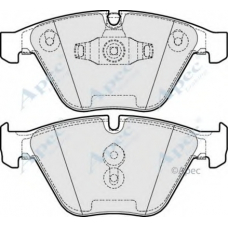 PAD1635 APEC Комплект тормозных колодок, дисковый тормоз