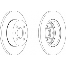 DDF081-1 FERODO Тормозной диск