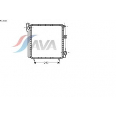 RT2017 AVA Радиатор, охлаждение двигателя