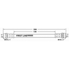 FBH7354 FIRST LINE Тормозной шланг