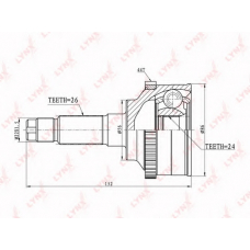 CO-4421A LYNX Co-4421a шрус наружный kia sephia 1.8 98-01/spectra 00-01