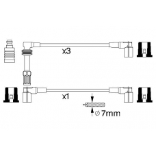 0 356 912 844 BOSCH Комплект проводов зажигания