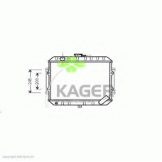 31-2289 KAGER Радиатор, охлаждение двигателя