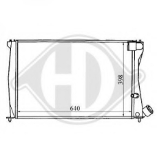 8104106 DIEDERICHS Радиатор, охлаждение двигателя