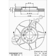 09.7629.75 BREMBO Тормозной диск