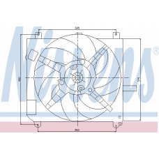 85167 NISSENS Вентилятор, охлаждение двигателя