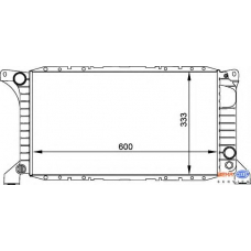 8MK 376 764-011 HELLA Радиатор, охлаждение двигателя