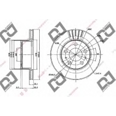 BD2004 DJ PARTS Тормозной диск