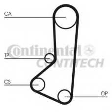 CT511K2 CONTITECH Комплект ремня грм