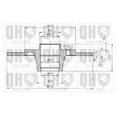 BDC4738 QUINTON HAZELL Тормозной диск