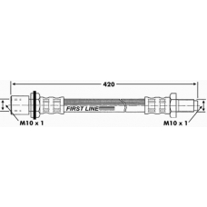 FBH7274 FIRST LINE Тормозной шланг