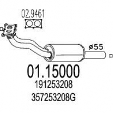 01.15000 MTS Труба выхлопного газа