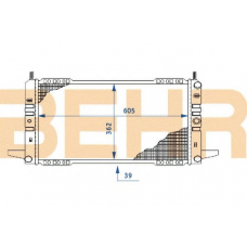 2109733 BEHR Radiator