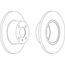 DDF075-1 FERODO Тормозной диск