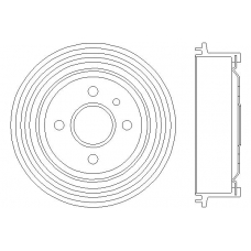 MBD002 MINTEX Тормозной барабан