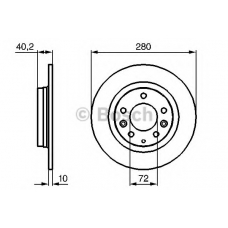 0 986 479 B77 BOSCH Тормозной диск