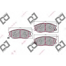 BP1620 DJ PARTS Комплект тормозных колодок, дисковый тормоз