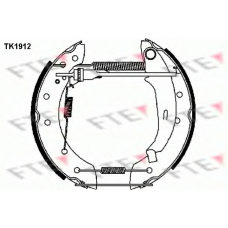 TK1912 FTE Комплект тормозных колодок